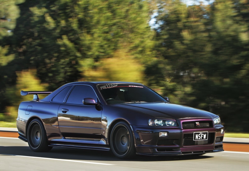 sports Car, exhibition, luxury, travel, 1080P, land Vehicle, speed, r, blurred motion, shiny, day, Skyline, vintage car, outdoors, blue, coupe, GT-R, mode of transportation