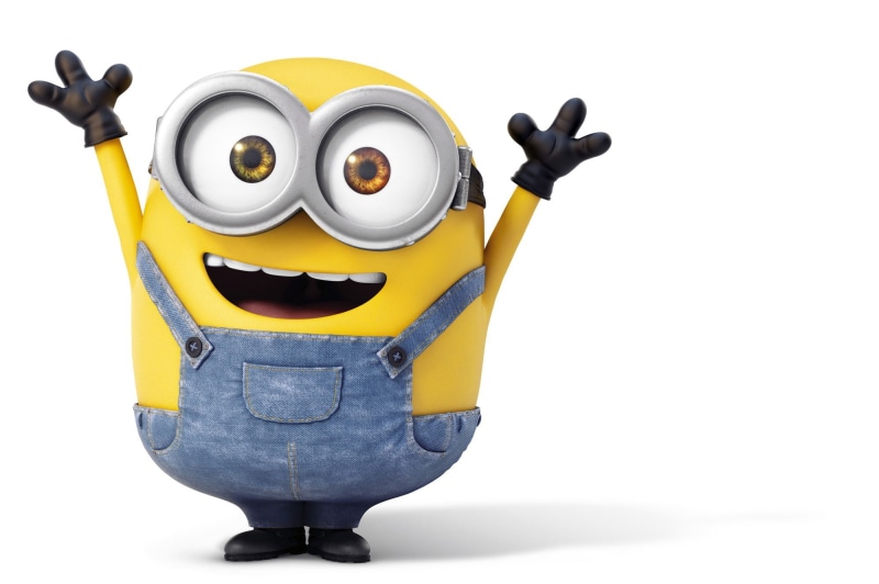 1080P, close-up, metal, minion screensavers backgrounds, craft, white background, indoors, studio shot, toy, cut out, creativity, technology, no people