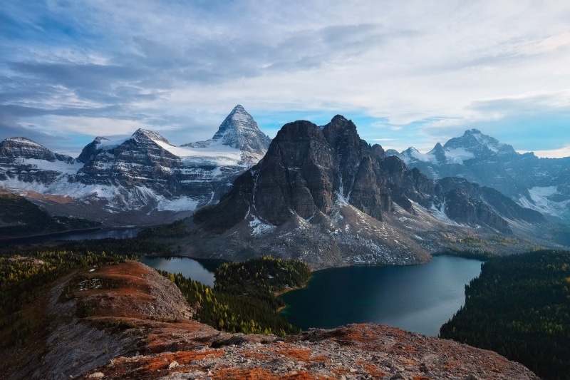 Canada, dolomites, British Columbia, formation, famous Place, rock, reflection, sky, travel, autumn, scenics, mountain, national Landmark, scenics - nature