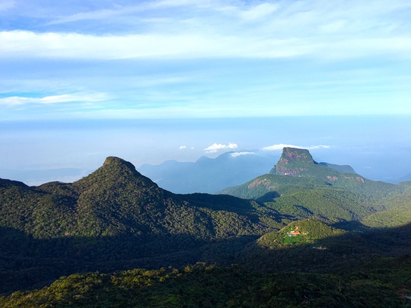 beauty in nature, siripada, mountain peak, mountain, volcanic crater, tranquil scene, sky, environment, tourism, idyllic, Sri Lanka, non-urban scene, travel