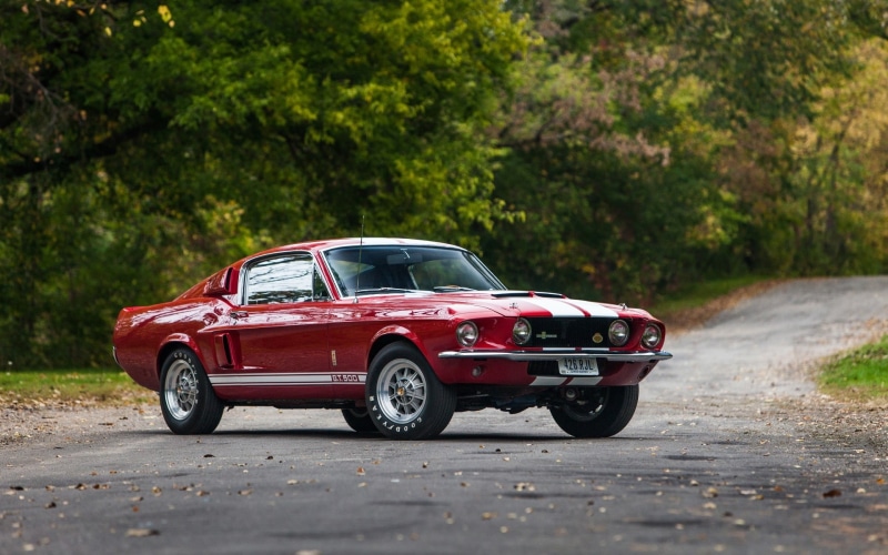 background, GT500, 1080P, with LeMans stripes option, coupe, Shelby, Mustang, Muscle car, red, Ford