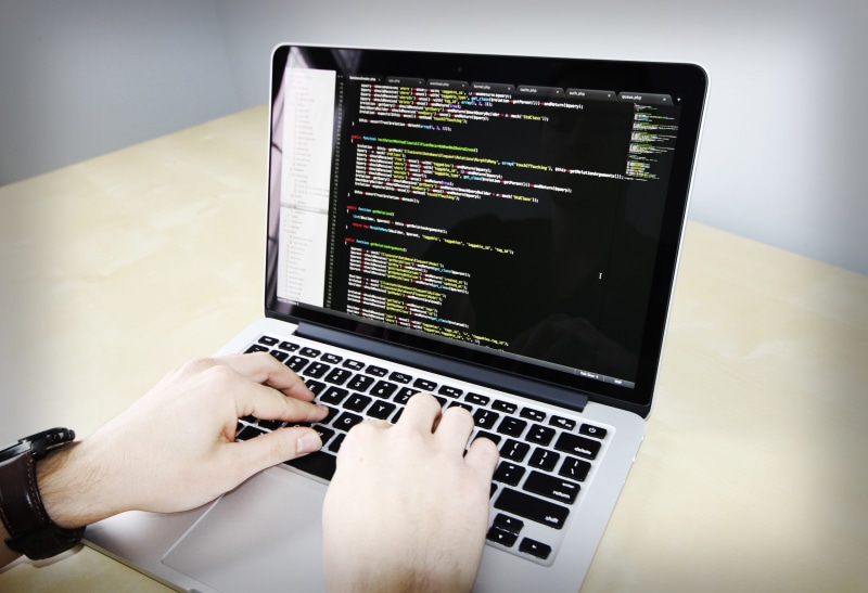 sublime text, table, business, hand, one person, php, typing, using, connection, pro, laptop, analyzing, computer network, technology, code, laravel, person