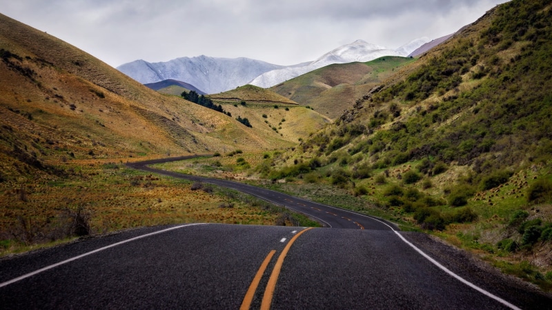 beauty in nature, nature, dividing line, brown, green, tranquility, floral, no people, country, mountain, rug, the way forward, 1080P, road, scenics - nature