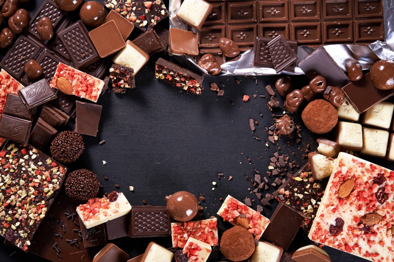 sweet, 5K, dessert, nuts, chocolate, delicious, milk, piece, dark, candy, candies