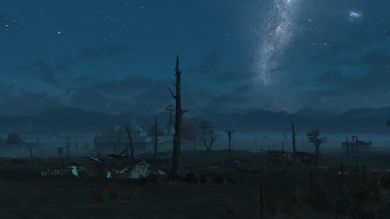 survival, night, ambient, 1080P, Nuka World, Fallout 4, stars