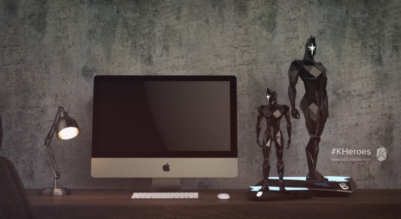 1080P, wall - building feature, computer, imac, kehn`wa, representation, Hardware, table, figurine, male likeness, technology, wall, real, kh`ay, kaliumlabs