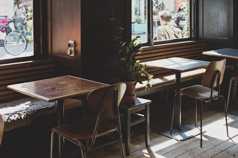 light, architecture, indoors, brown, interior, ambient, tables, furniture, wood - material, meditation, window, chairs, room, thinking, built structure