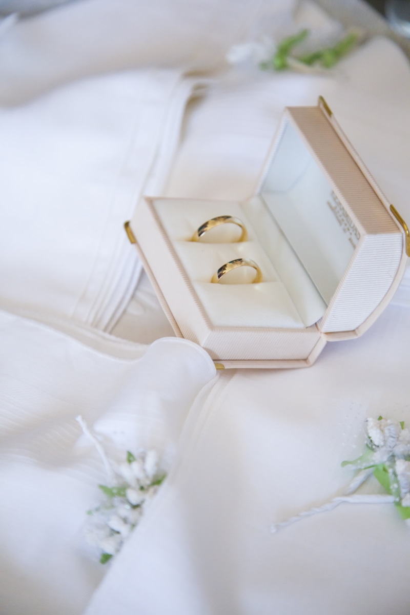 wedding ring, love, ring, selective focus, indoors, wedding rings, plant, event, luxury, vera, whites, colored, married, fingers, decoration, rings, no people