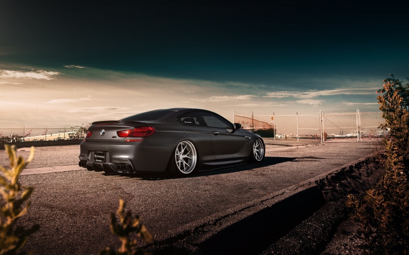 travel, convertible, Hellaflush, Air ride, nature, sunlight, street, road, coupe, sports car, BMW M6, road trip, dusk, land vehicle, landscape, exhaust pipes