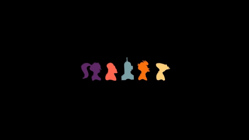 back, zoidberg, Black, Futurama, leela, minimalistic, bender, 1080P, hd, art, turanga, Dr Zoidberg, dr, professor, farnsworth, artwork