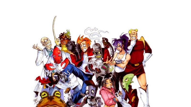 1080P, alternative, hermes, hd, turan, professor, amy, fry, Futurama, dr, wong, art, zoidberg, bender, hypnotoad, farnsworth