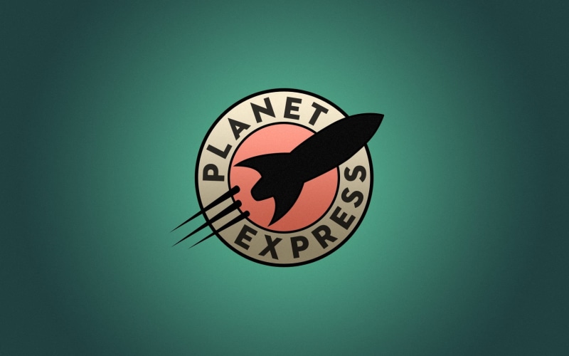 sign, green background, security, indoors, animal representation, symbol, no people, safety, geometric shape, representation, 720P, warning sign, Futurama