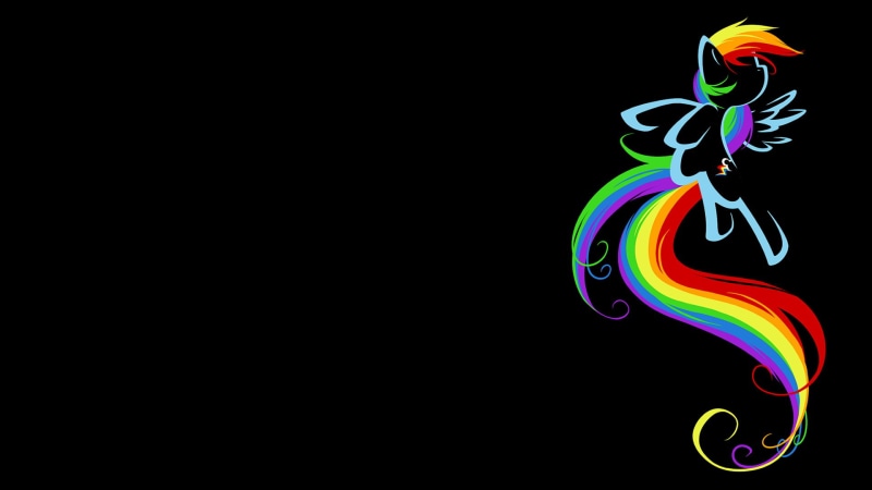 my, dash, rainbow, pony, fairy, 1080P, artwork, little, cartoon/comic, hd, black