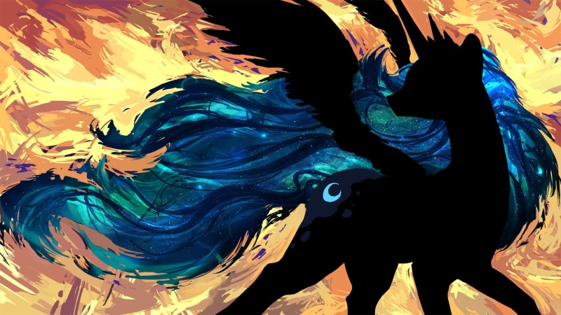 little, digital/artwork, hd, pony, luna, my, princess, 1080P, abstract