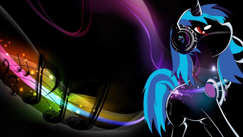 dubstep, mixing, music, My Little Pony, lighting equipment, pink color, black background, digital, abstract, techno, no people, Brian Dessert