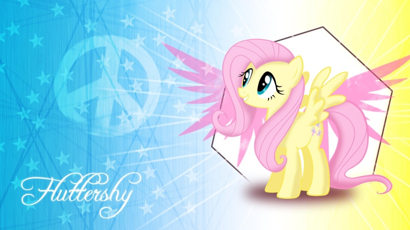 2K, little, my little pony friendship is magic, 2560x1440, cartoons, my little pony, mlp: fim, fluttershy, pony, illustration