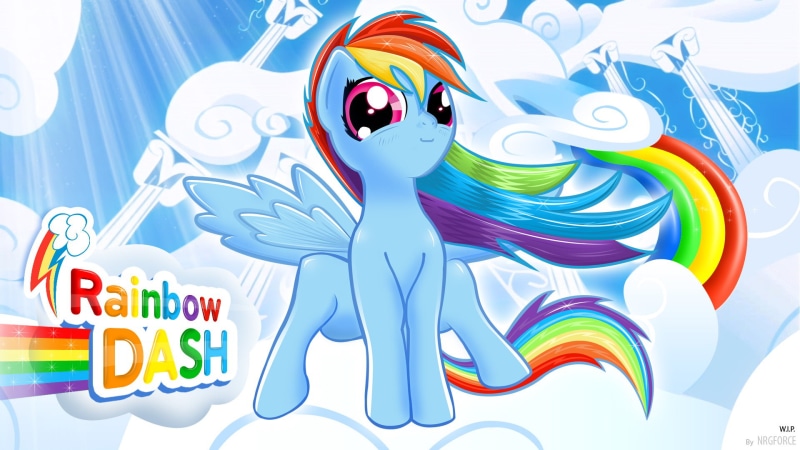 illustration, hd, little, mark, 1080P, cartoon/comic, pony, dash, cutie, my, rainbow