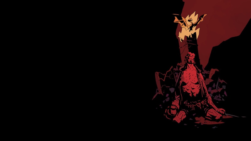 cartoon/comic, 1080P, hellboy, black, hd
