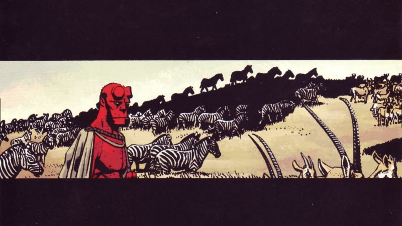 1080P, animal wildlife, transfer print, representation, nature, Hellboy, clothing, illustration, group of animals, lifestyles, adult, red, mammal, auto post production filter