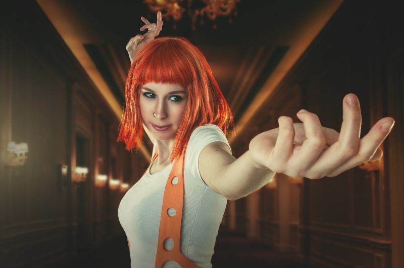 women, portrait, cosplay, redhead, The Fifth Element, nose rings, 1080P