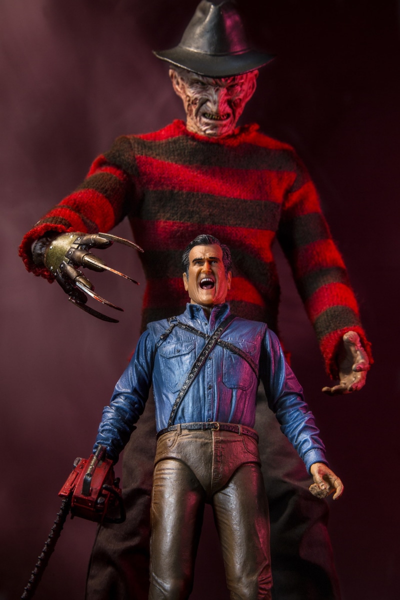 emotion, looking at camera, happiness, arts culture and entertainment, studio shot, three quarter length, adult, one person, celebration, red, Ash vs Evil Dead