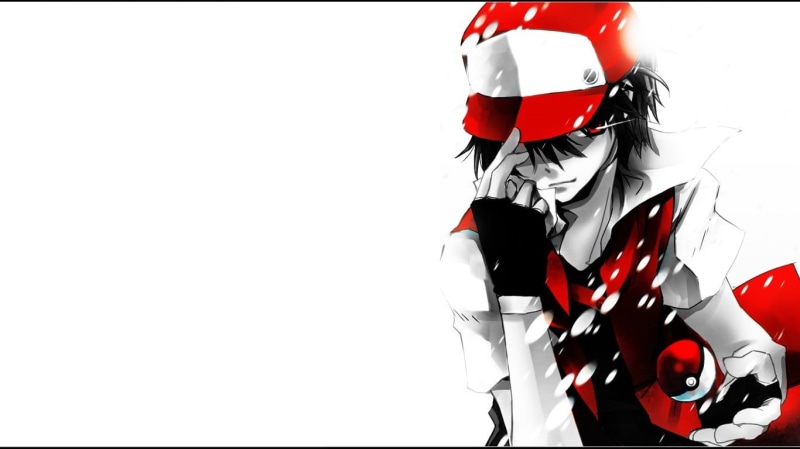 real people, red, sports helmet, clothing, obscured face, pokemon, anime, helmet, hat, three quarter length, copy space, crash helmet, Pokémon, Poké Balls