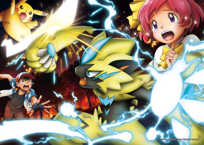 Pikachu, Zeraora (Pokémon), Pokémon The Movie: The Power of Us, Pokémon, 1080P, Movie, Ash Ketchum, Largo (Pokémon)