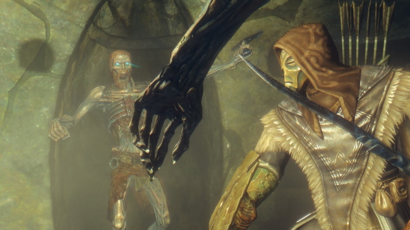 the elder scrolls v skyrim draugr dovakhiin sword artwork, 1080P