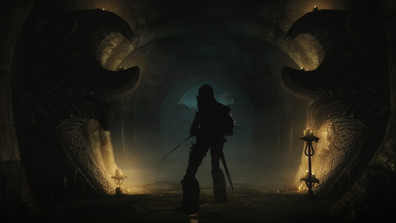 architecture, representation, silhouette, gas mask, government, security, standing, full length, clothing, occupation, the elder scrolls v skyrim dovakhiin artwork