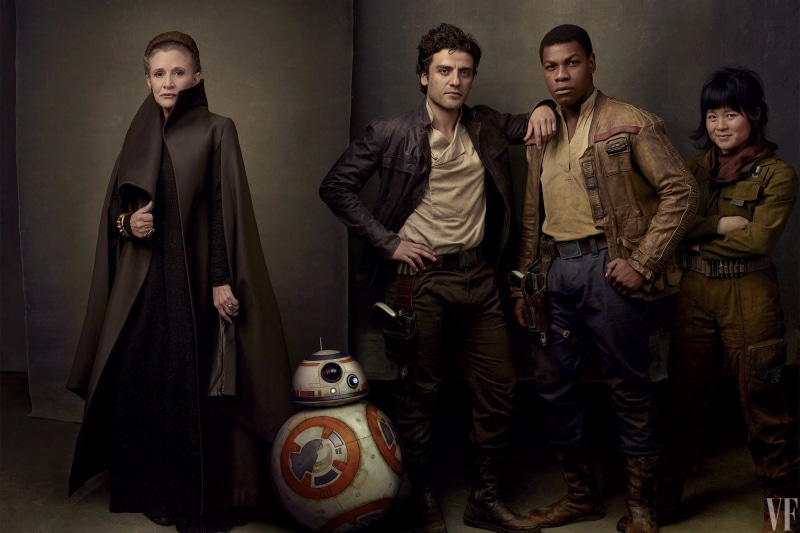 Rose Tico, Star Wars: The Last Jedi, 1080P, Carrie Fisher, Leia Organa, Oscar Isaac, Princess Leia, Kelly Marie Tran, Star Wars, Finn (Star Wars), John Boyega