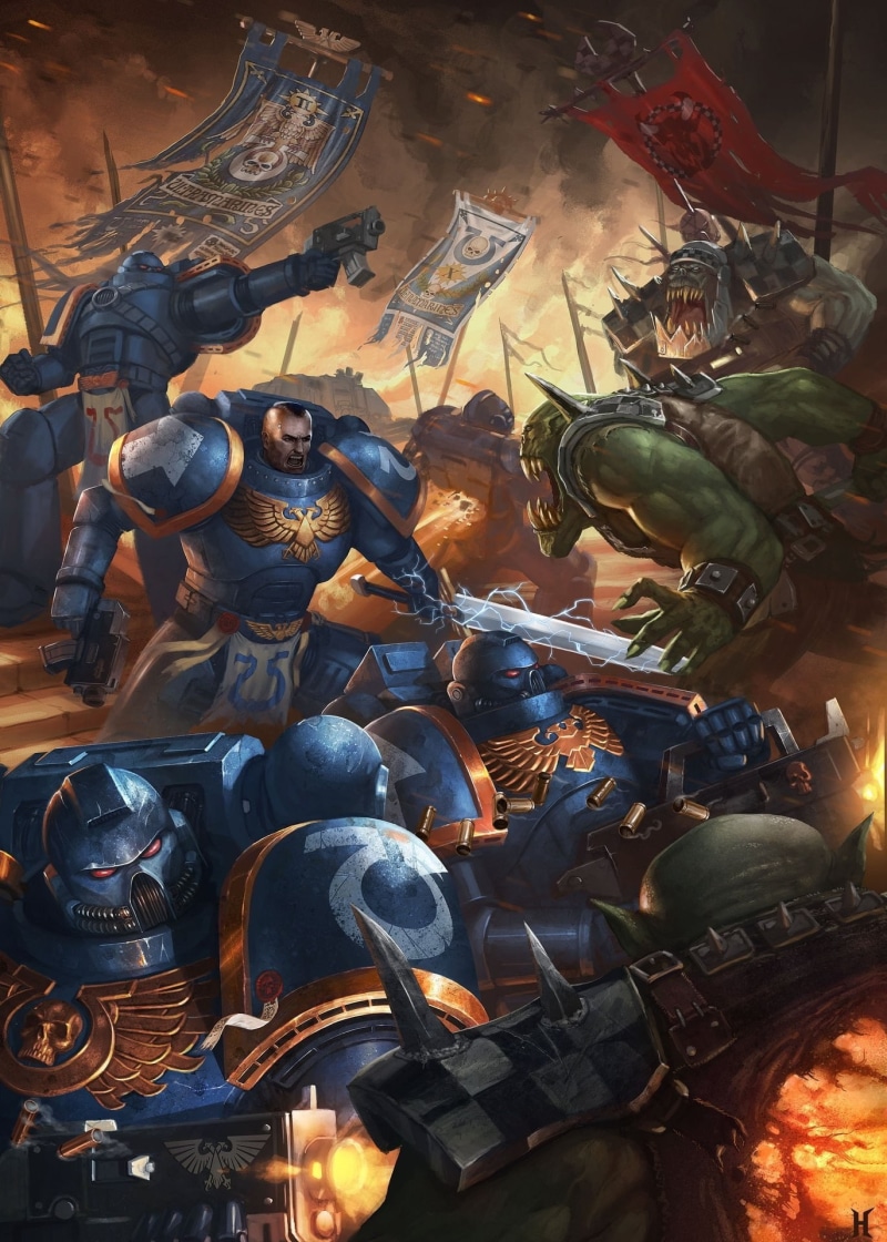 1080P, Warhammer 40, Ultramarines, 1371x1920 px