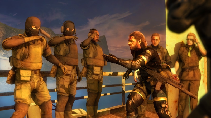 three quarter length, Naked Snake, gun, Kazuhira Miller, government, illustration, aggression, Jack, Big Boss, male, metal gear, Metal Gear Solid 5: The Phantom Pain