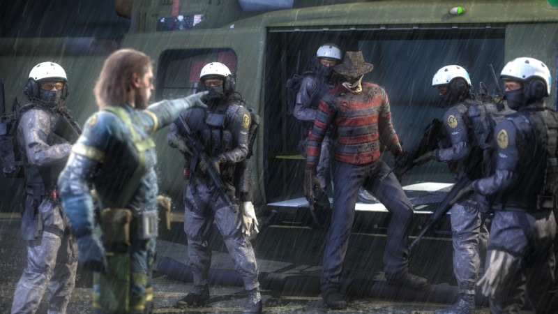 Metal Gear Solid V: Ground Zeroes, Crossover, artwork, Freddy Krueger, 1080P, metal gear solid