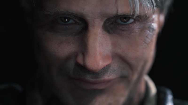 human face, video game characters, horror, mature adult, serious, video games, front view, studio shot, close-up, one person, headshot, black background