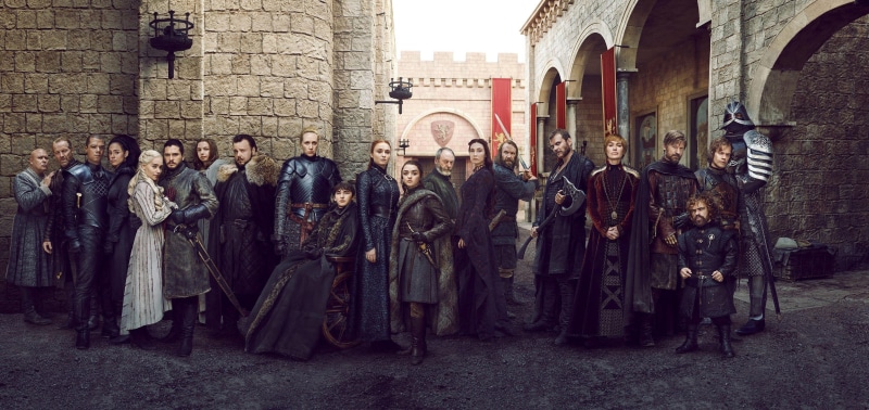 Jacob Anderson, Euron Greyjoy, Kit Harington, Brienne Of Tarth, Grey Worm, Isaac Hempstead-Wright, Lord Varys, Game Of Thrones, Tyrion Lannister, Gwendoline Christie