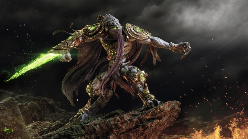 Protoss (StarCraft), StarCraft II: Legacy of the Void, Starcraft, Zeratul (StarCraft), 1080P, Fan Art