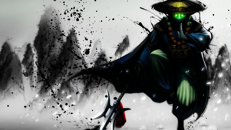 blue, green, Jax (League Of Legends), League Of Legends, Video Game, dressed, character, 1080P