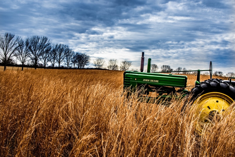 combine harvester, united states, day, 2K, grass, outdoors, environment, tractor, rural scene, agriculture, machinery, agricultural machinery, old, nature