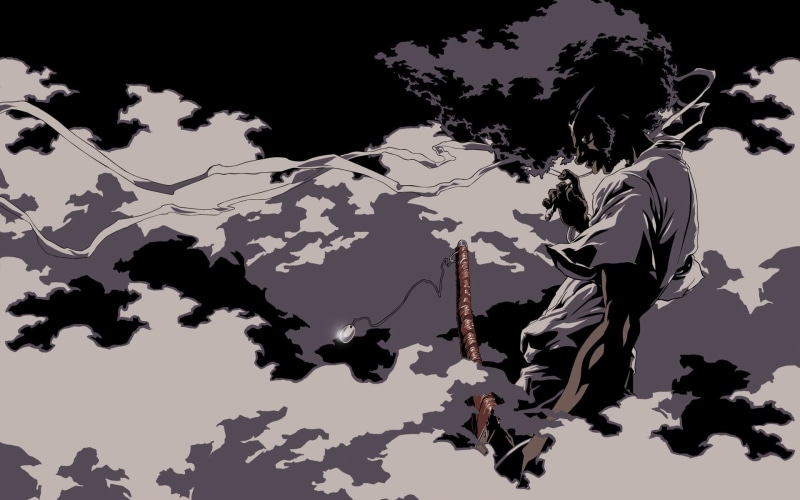 foggy, 1080P, afro, samurai
