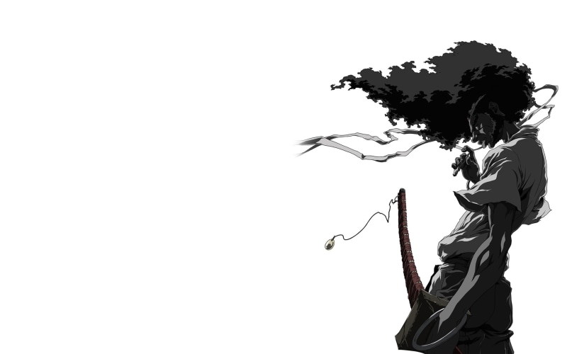 game, afro, samurai, anime, 2K