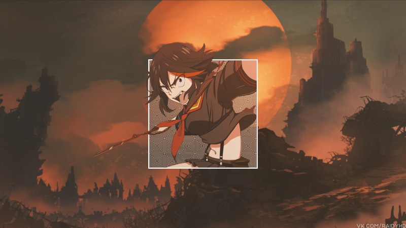 picture-in-picture, Matoi Ryuuko, 4K, anime girls, anime