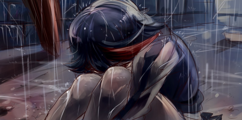 indoors, women, 2K, retail display, fashion, store, close-up, covering, one person, Matoi Ryuuko, real people, plastic, adult, transparent, retail, glass - material