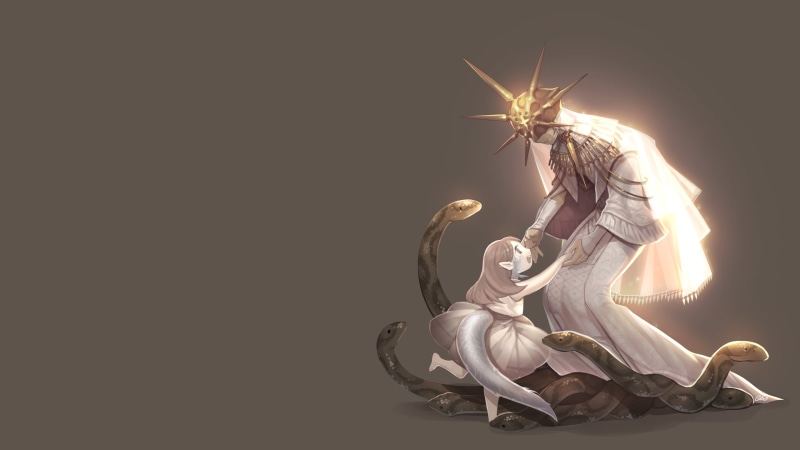 2K, San, Snakes, dress, Dark Souls, Dark Sun Gwyndolin, Gwyndolin (Dark Souls)