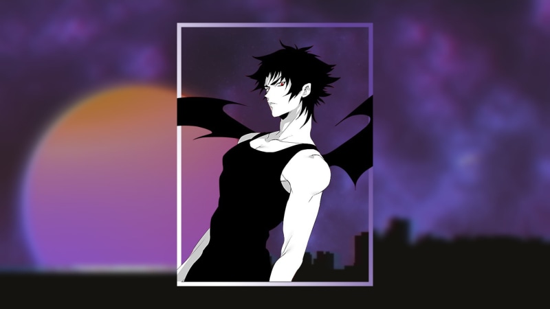 devilman crybaby, picture-in-picture, vaporwave, 1080P