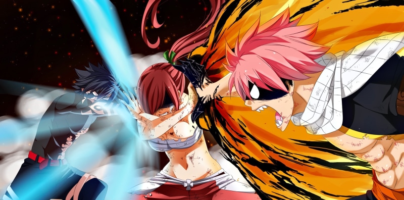 scarf, hd, combat, 2K, spark, asiatic, red, Gray Fullbuster, by claudiadragneel, Etherious: E.N.D., red head, ice, oriental, red har, strong, Dragon Slayer