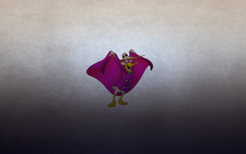 gray background, purple, single object, wall - building feature, creativity, red, directly above, still life, minimalism, paper, no people, Darkwing Duck