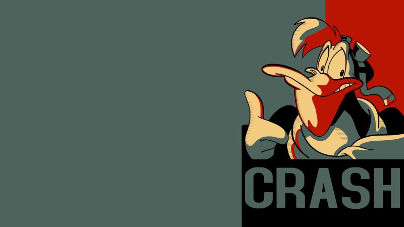 darkwing, 1080P, crash, hd, duck, cartoon/comic