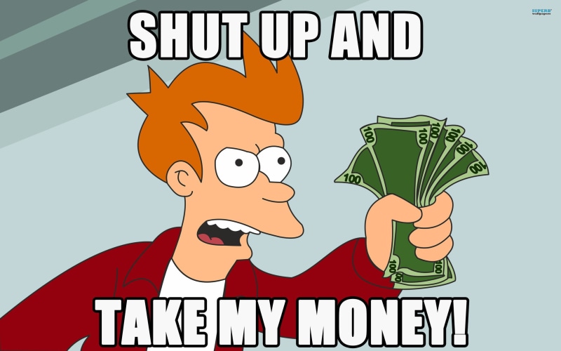memes, money, Futurama, 2K, Philip J. Fry