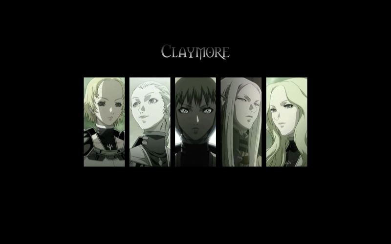 still life, no people, Claymore (anime), side by side, Clare, Irene (Claymore), 720P, studio shot, anime girls, Helen (Claymore), human representation