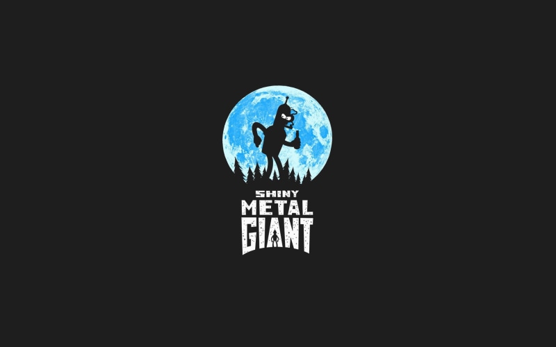 hd, iron, cartoon/comic, futurama, 1080P, bender, the, giant